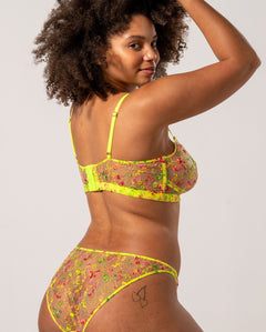 Mesh Balconette Neon Yellow