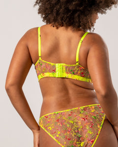 Mesh Balconette Neon Yellow