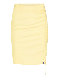 Crest Ribbed Adjustable Skirt Mellow Yellow