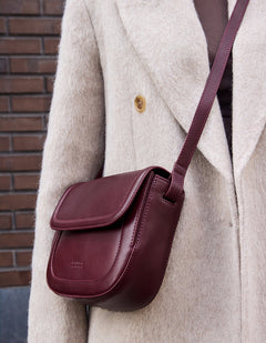 Nina Tas Donkerkersrood, Classic leer