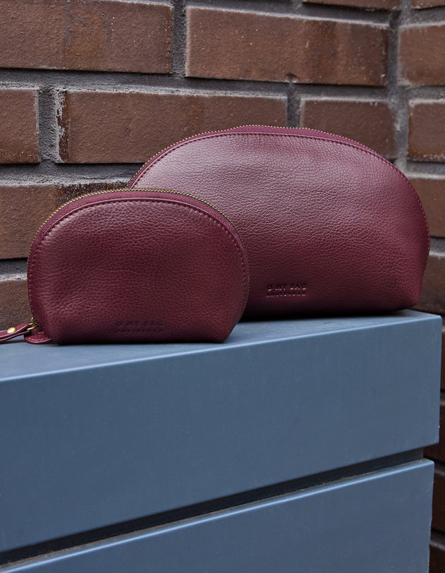 Make-up tas Medium Donkerkersrood