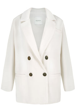 Forza Knitted Merino Blazer White