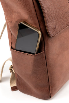 Leather Backpack Boston Collection Tobacco