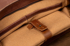 Boston Leren Rugzak Tobacco