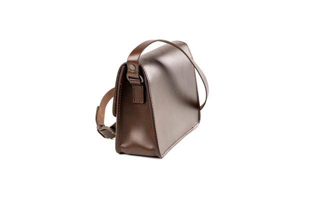 Santa Fe Leren Crossbodytas Donkerbruin