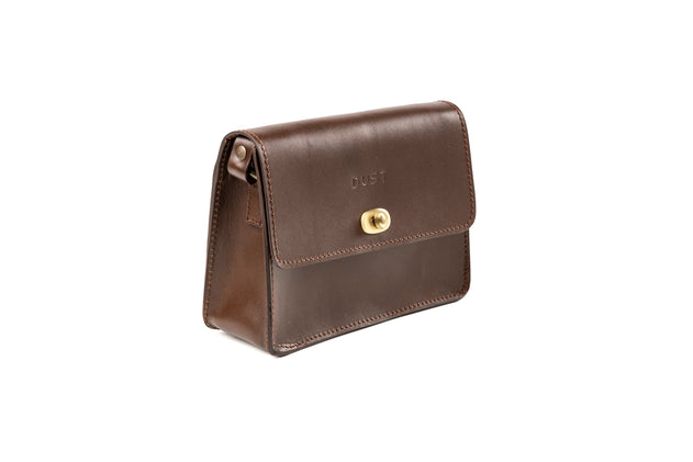 Santa Fe Leren Crossbodytas Donkerbruin
