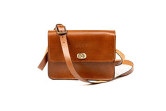 Leather Crossbody Santa Fe Collection Brown