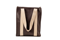 Leather Tote Manhattan Collection Coffee