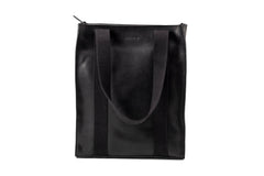 Leather Tote Manhattan Collection Black