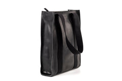 Leather Tote Manhattan Collection Black