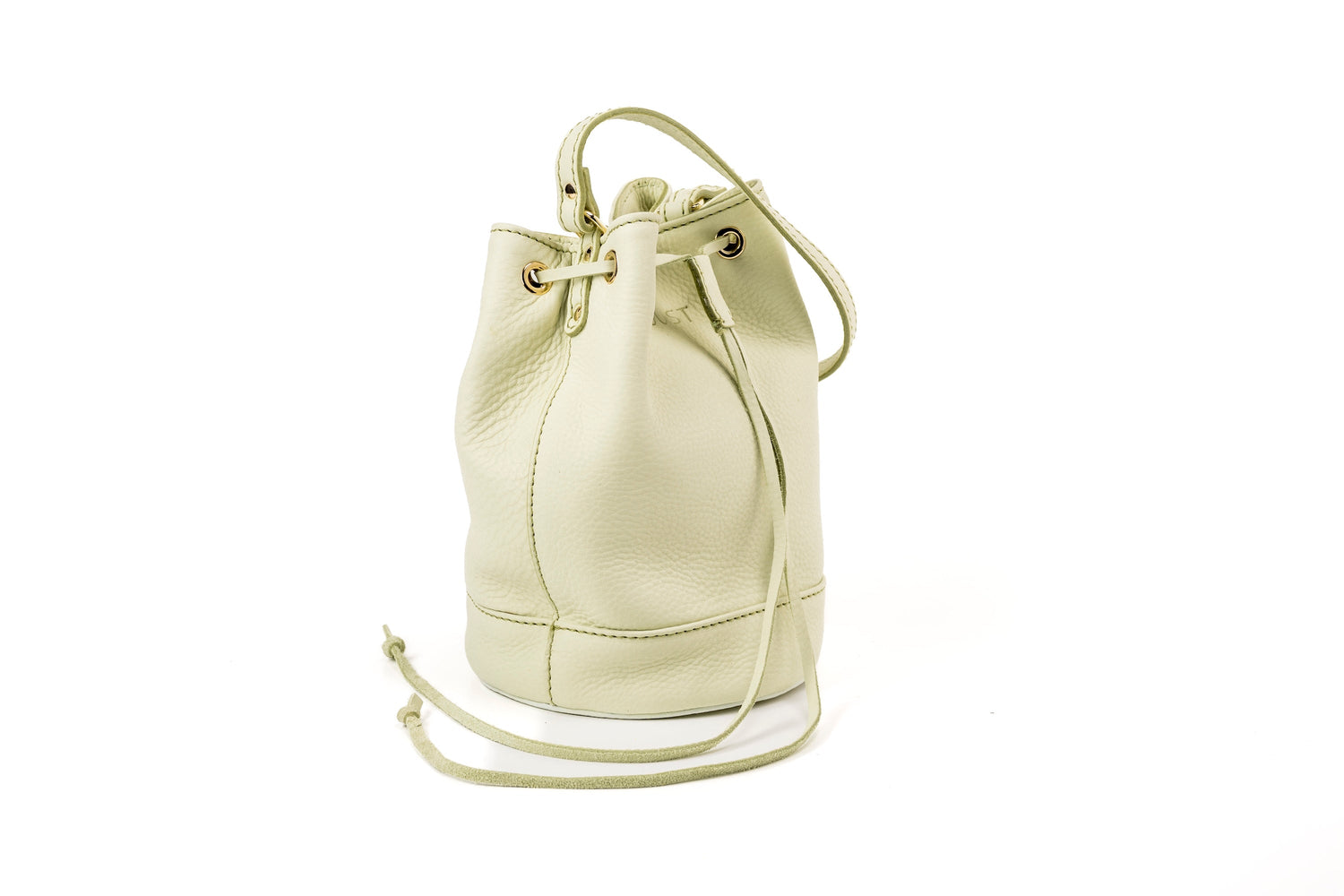 Chelsea Leren Bucket Tas Pistachio