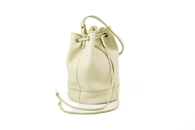 Chelsea Leren Bucket Tas Pistachio