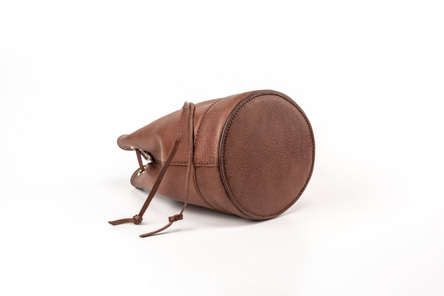 Chelsea Leren Bucket Tas Tobacco