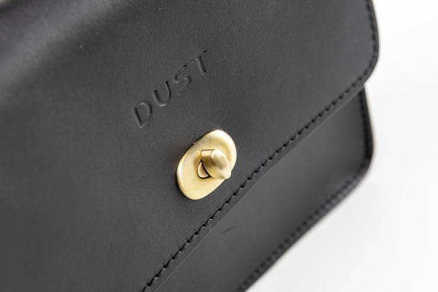 Santa Fe Leren Crossbodytas Zwart