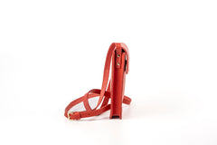 Leather Phone Holder Silicon Valley Collection Red