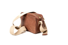 Leather Crossbody Sausalito Collection Tobacco