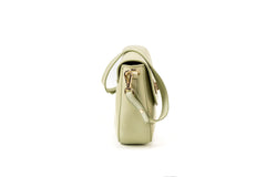 Leather Crossbody Broadway Collection Pistachio