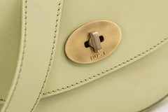 Leather Crossbody Broadway Collection Pistachio