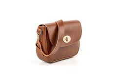 Leather Crossbody Broadway Collection Brown