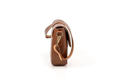 Leather Crossbody Broadway Collection Brown