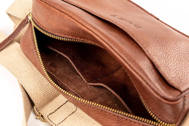 Sausalito Leren Crossbodytas Tobacco