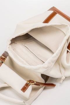 Leather Backpack Laurel Canyon Collection White