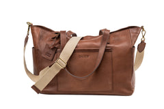 Leather Tote Fifth Avenue Collection Tobacco Brown