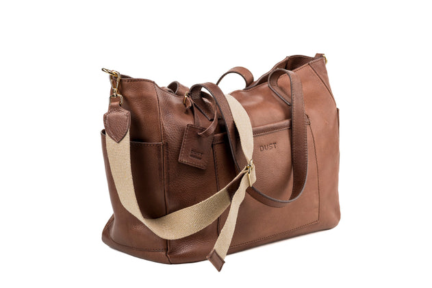 Leather Tote Fifth Avenue Collection Tobacco Brown