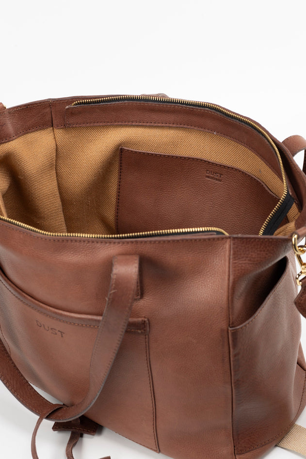 Leather Tote Fifth Avenue Collection Tobacco Brown