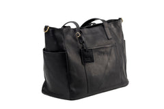 Leather Tote Fifth Avenue Collection Black