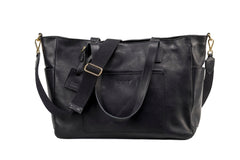 Leather Tote Fifth Avenue Collection Black