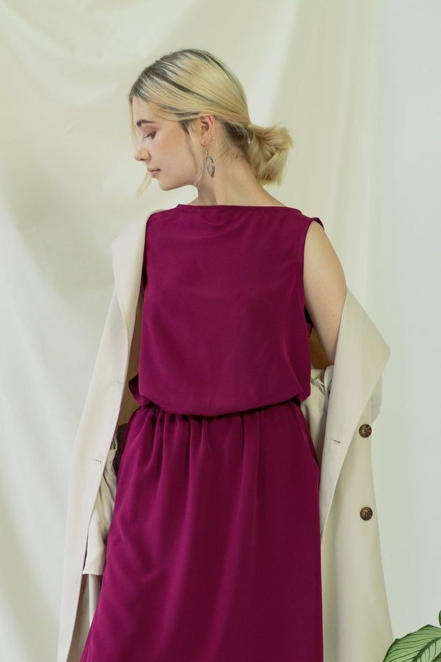 Bella Dress Magenta