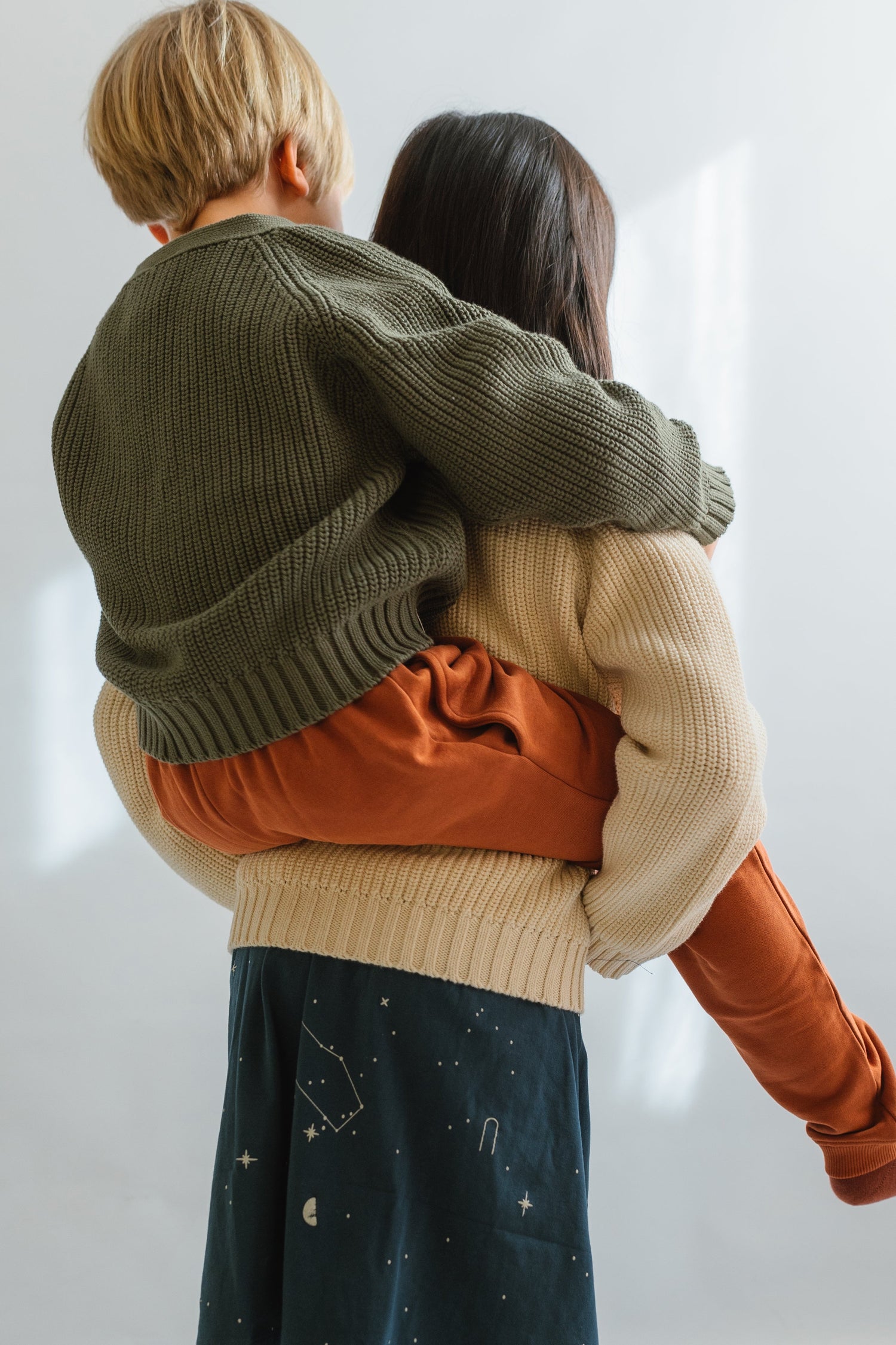 Kid's Giova Short Cardigan Green