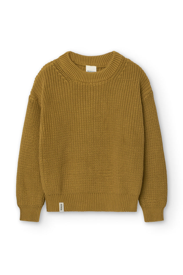 Kid's Golaf Knitted Sweater Mustard