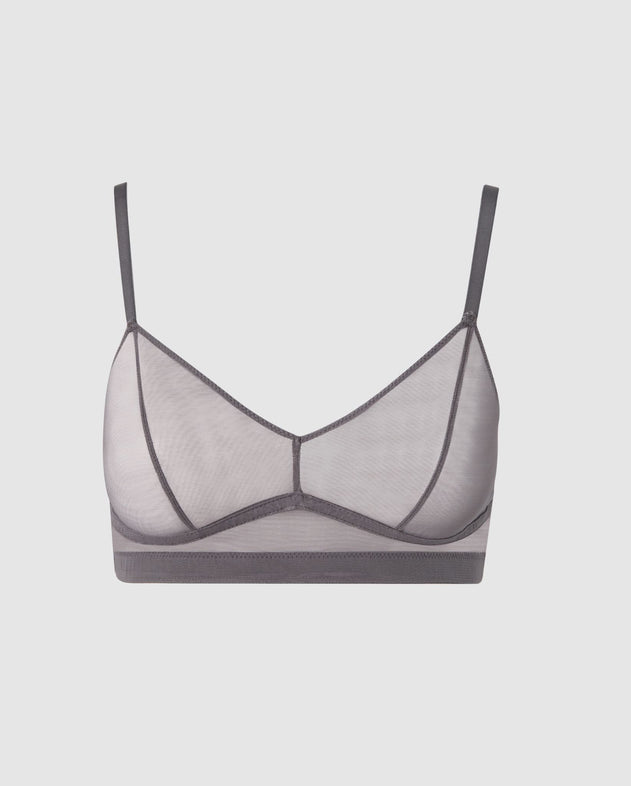 Mesh Balconette Grey