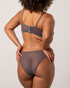 Mesh Bikini Briefs Grey