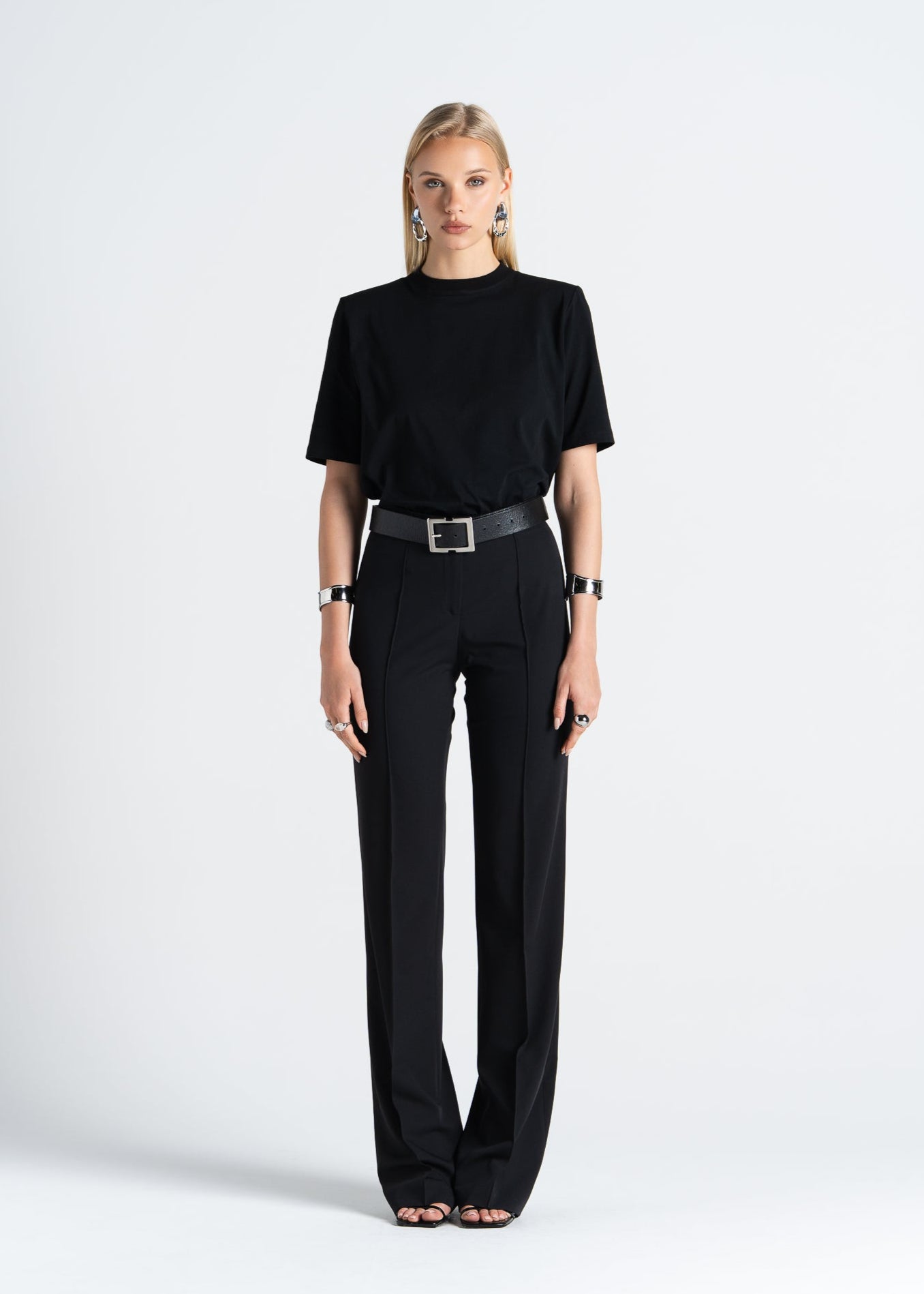 Jagger Flare Trousers Black