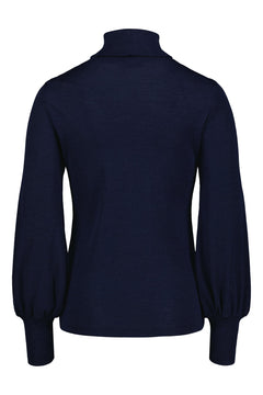 Galtby Merino Wool Polo Blueberry