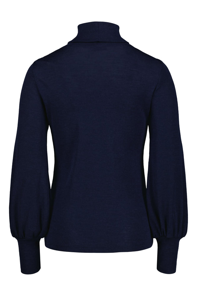 Galtby Merino Wool Polo Blueberry