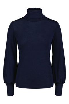 Galtby Merino Wool Polo Blueberry