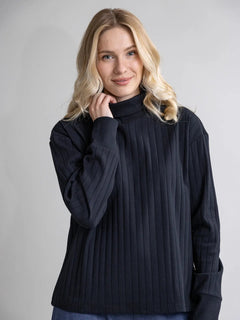 Aalis Ribbed Shirt Black