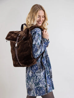 Kohmea Bag Brown Faux Fur