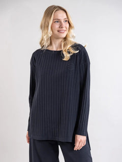 Olos Ribbed Shirt Black