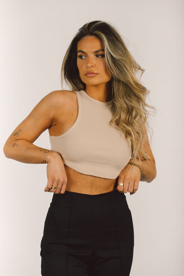 Guaja Rib Top Beige