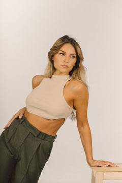 Guaja Rib Top Beige