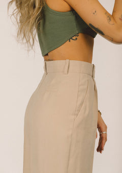 Guaja Rib Top Beige