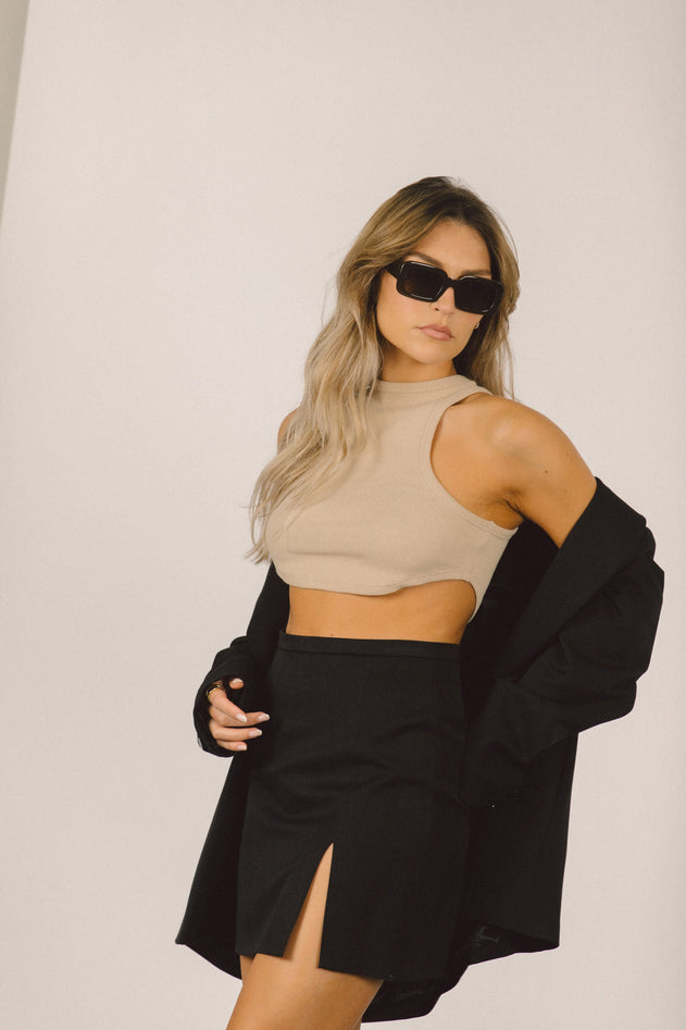 Guaja Rib Top Beige