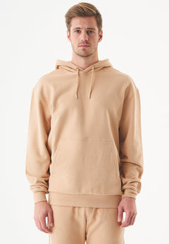 Halki Unisex Soft Touch Organic Cotton Hoodie Beige