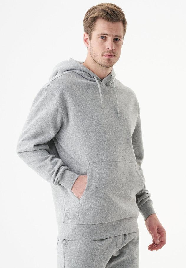 Halki Unisex Soft Touch Organic Cotton Hoodie Grey Melange