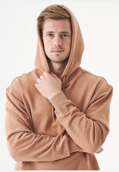 Halki Unisex Soft Touch Organic Cotton Hoodie Light Brown